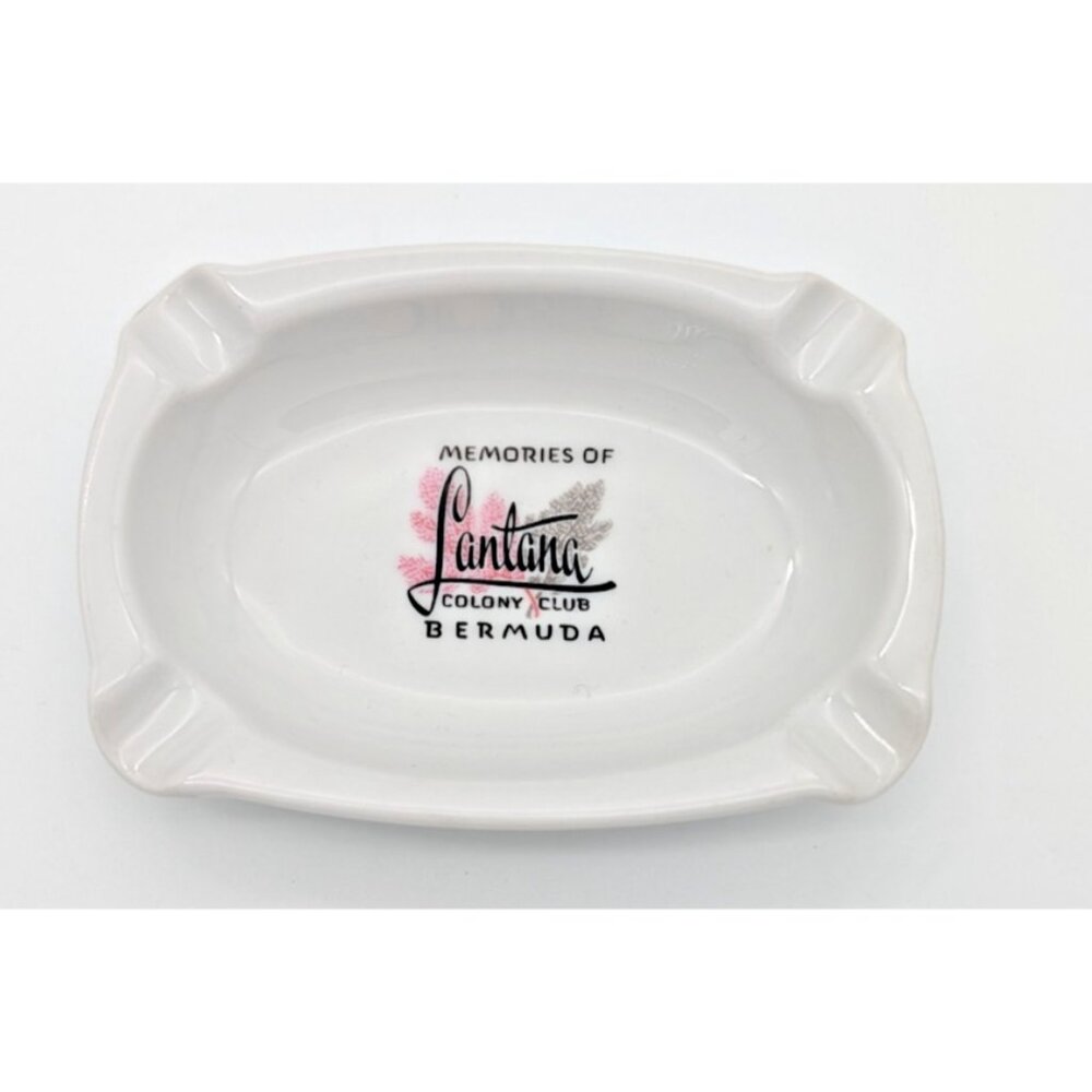 vintage ash tray ceramic Lantana Colony Club Bermuda Bauscher Welden